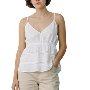 Abound Cotton Camisole Top White